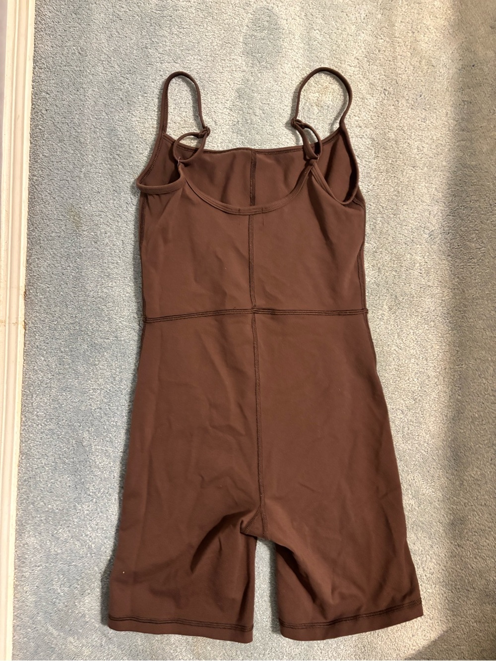 Wilfred Brown Sleeveless Stretch Bodysuit Romper